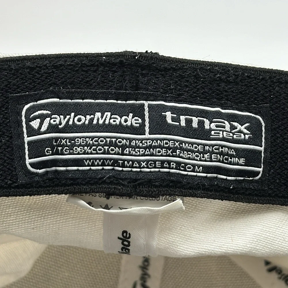 TaylorMade Penta White Baseball Golf Hat L/XL HT7570F